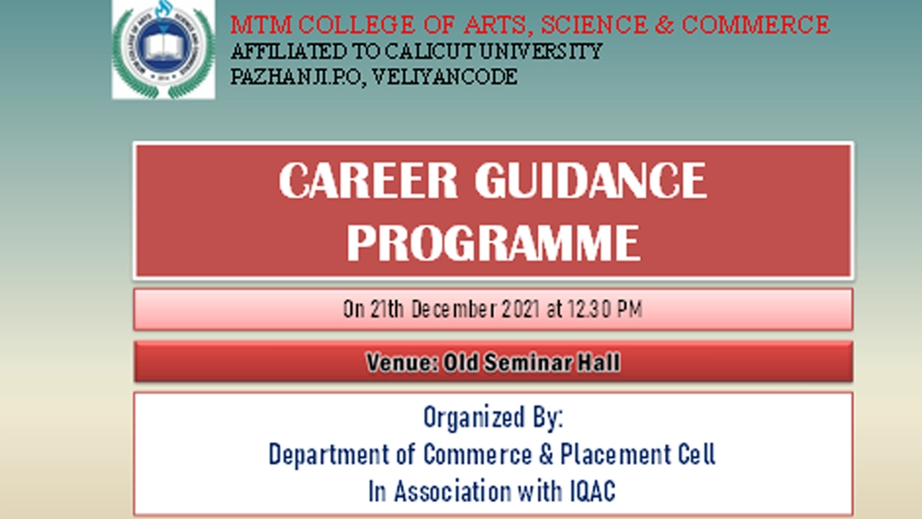 2021-22 Academic Year Career Guidance Workshop