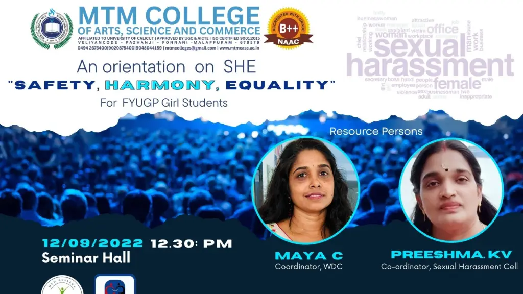 An Orientation on SHE – “Safety, Harmony, Equality”