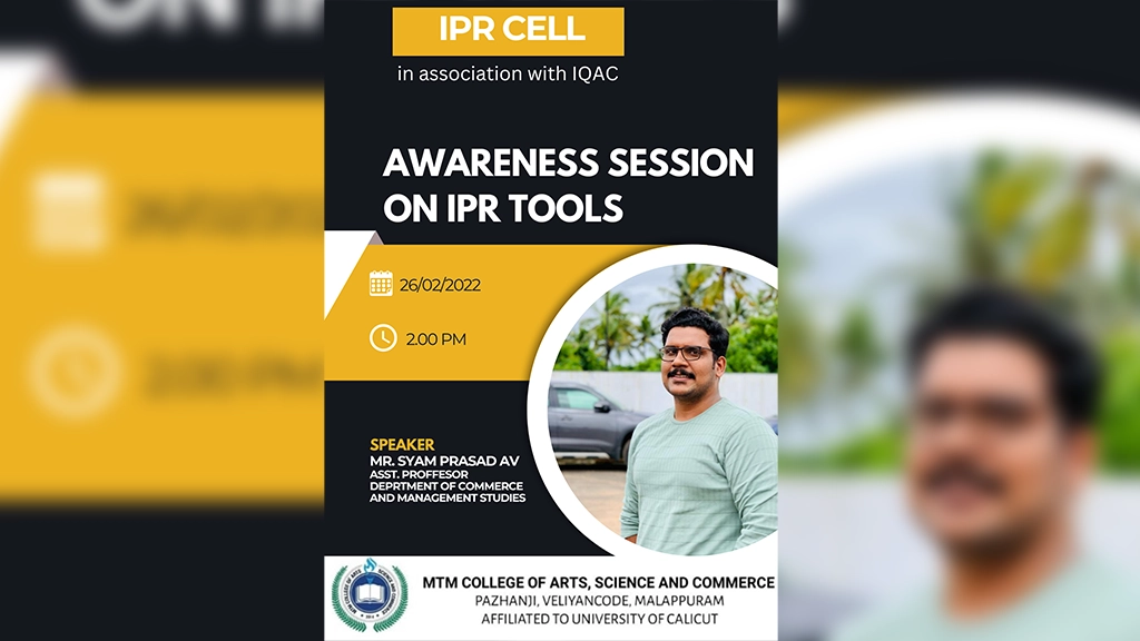 A Workshop on “Awareness session on IPR tools