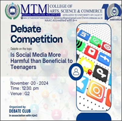 Debate Series – ‘ Is Social Media More Harmful Than Beneficial To Teenagers’