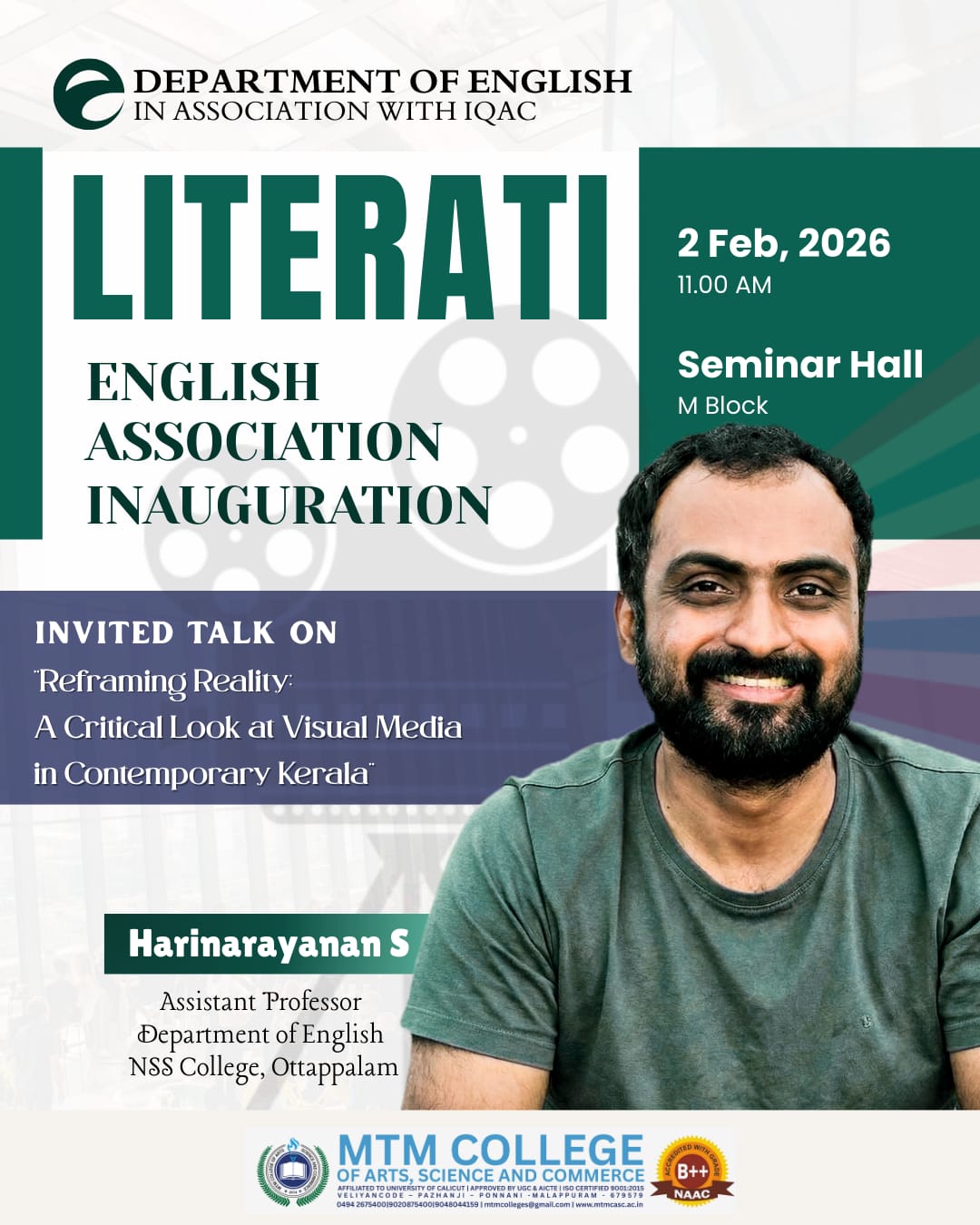 Literati – English Association Inauguration