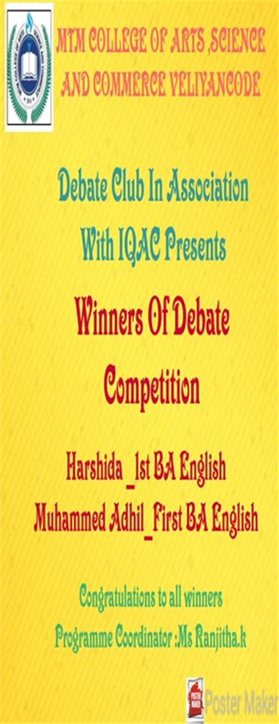 Debate Competition on Racism