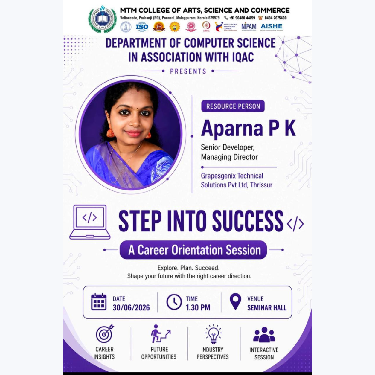 Step into Success –  A Career Oriented section
