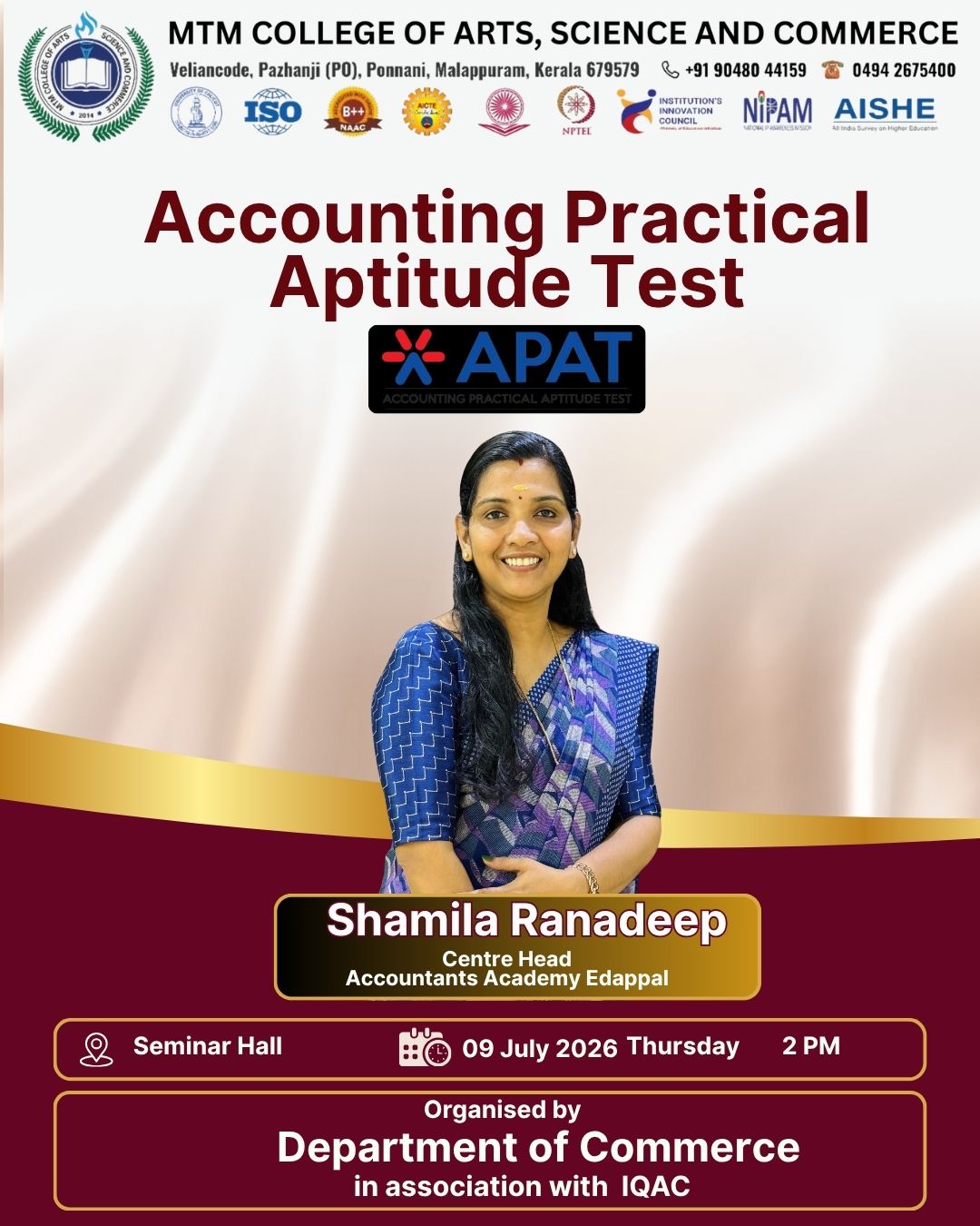 APAT: Enhancing Financial Proficiency through Accounting Practical Aptitude Test