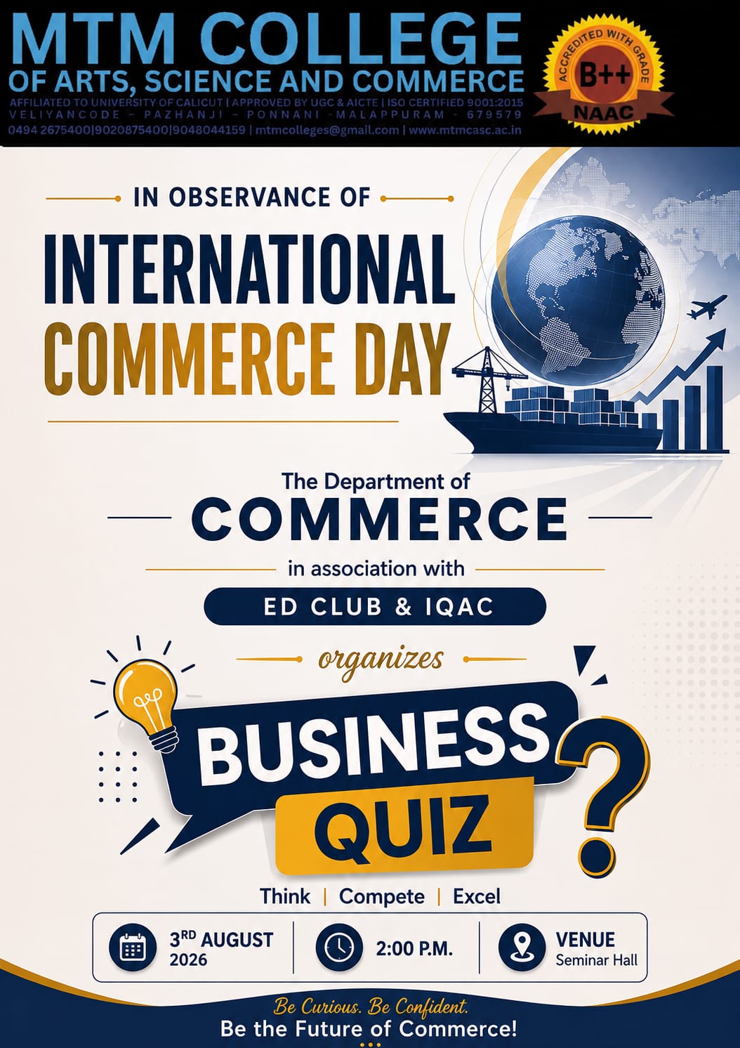 Business Quiz Conducted in Observance of International Commerce Day
